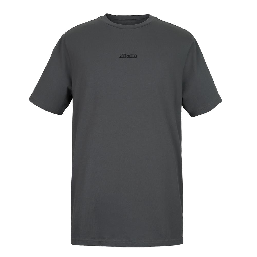 Polera Nixon Men Small Logo Dark Gray