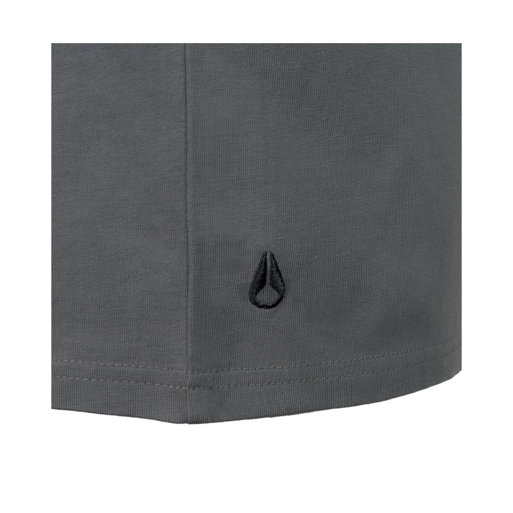 Polera Nixon Men Small Logo Dark Gray