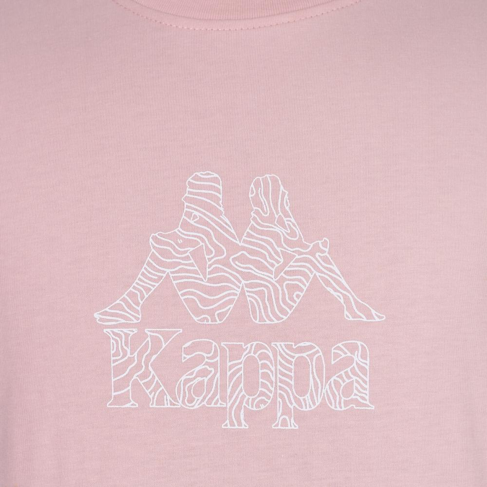 Polera Kappa Men Logo Topographic Light Pink