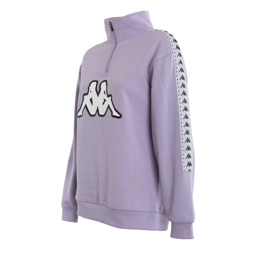 Poleron Women Half Zip Lavender White