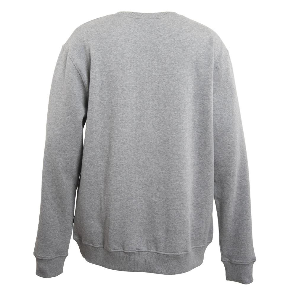 Polerón Crew Grey Logo Front Black