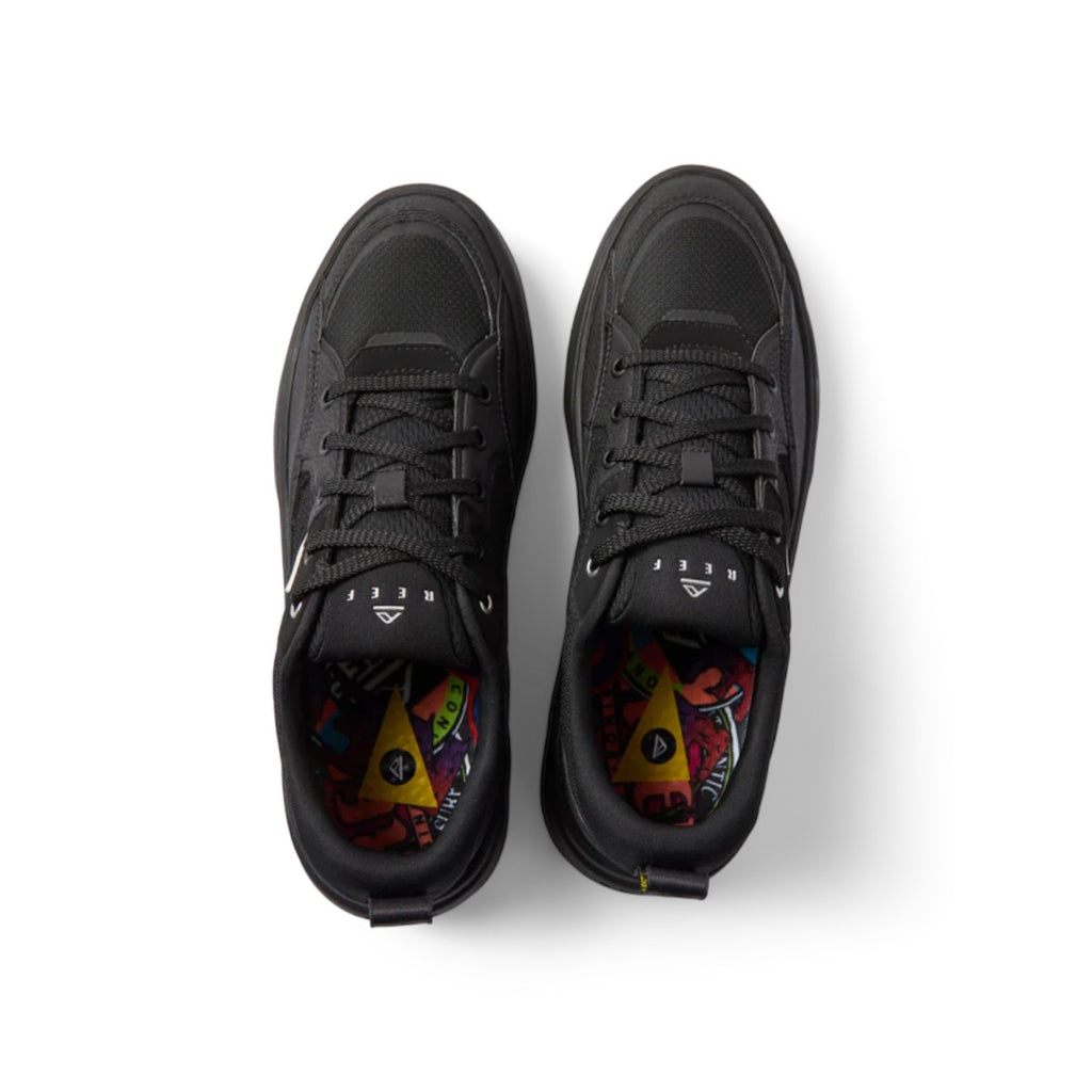 Zapatilla Reef Men Fanning Black Silver