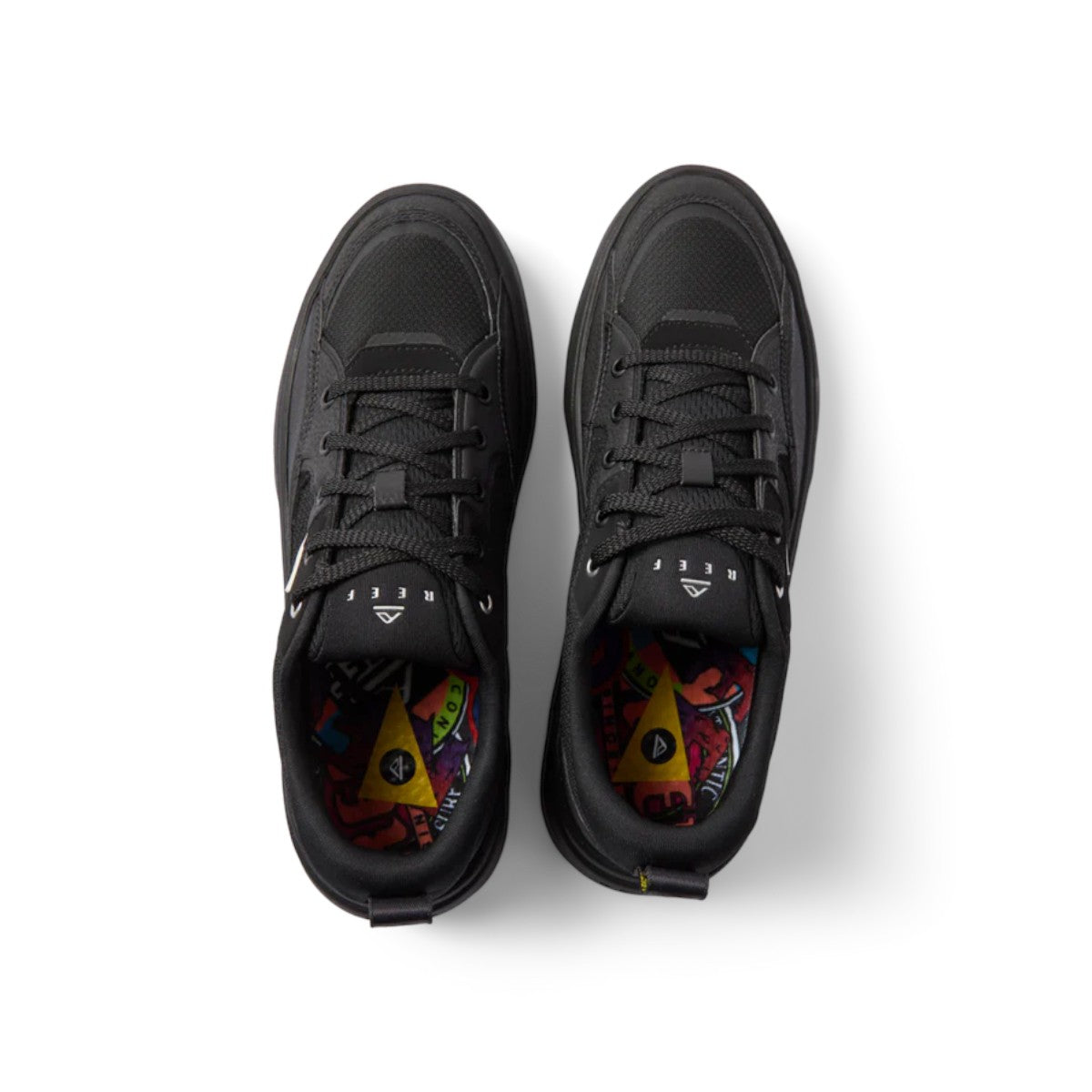 Zapatilla Reef Men Fanning Black Silver