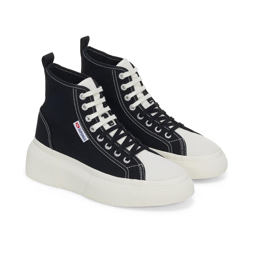 Zapatilla 2596 Bubble Mid Black White