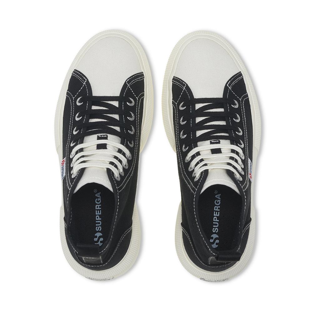Zapatilla 2596 Bubble Mid Black White
