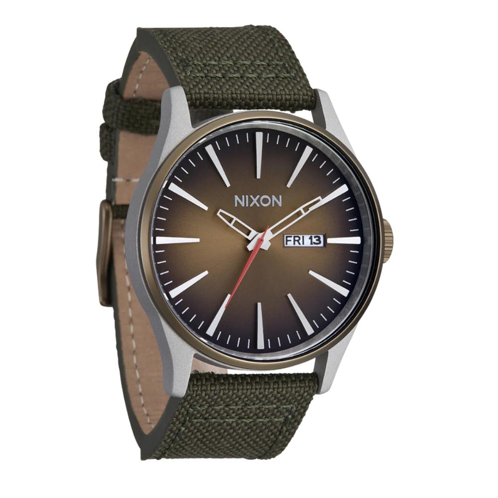 Reloj Sentry Nylon Silver Lt Brwn Forest