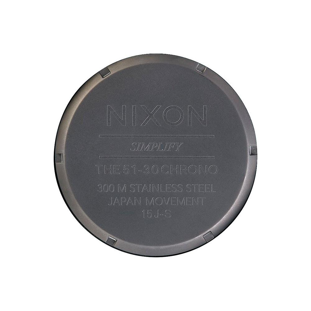 Reloj 51-30 Chrono Black White Gunmetal Nixon