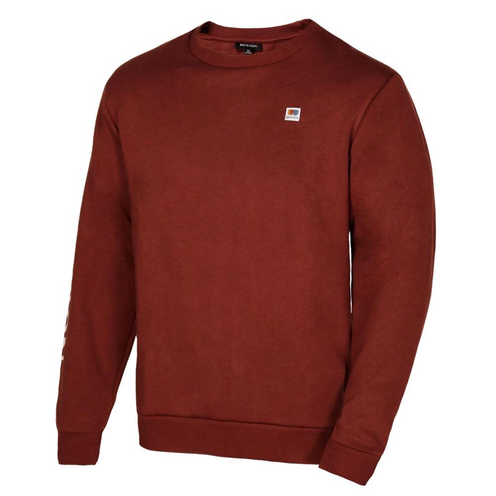 Poleron Men Crew Burgundy Logo