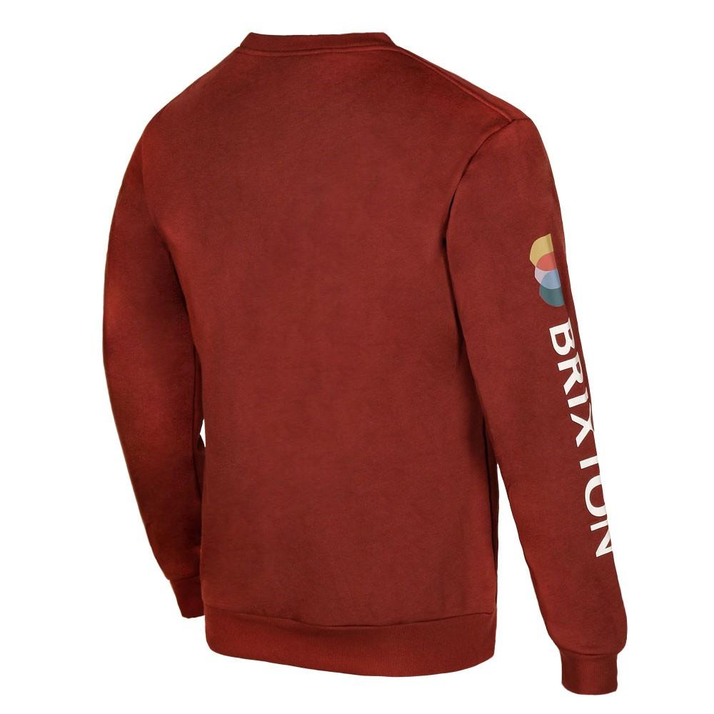 Poleron Men Crew Burgundy Logo
