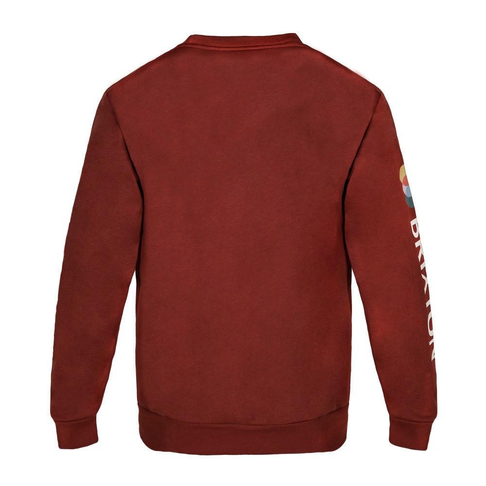 Poleron Men Crew Burgundy Logo
