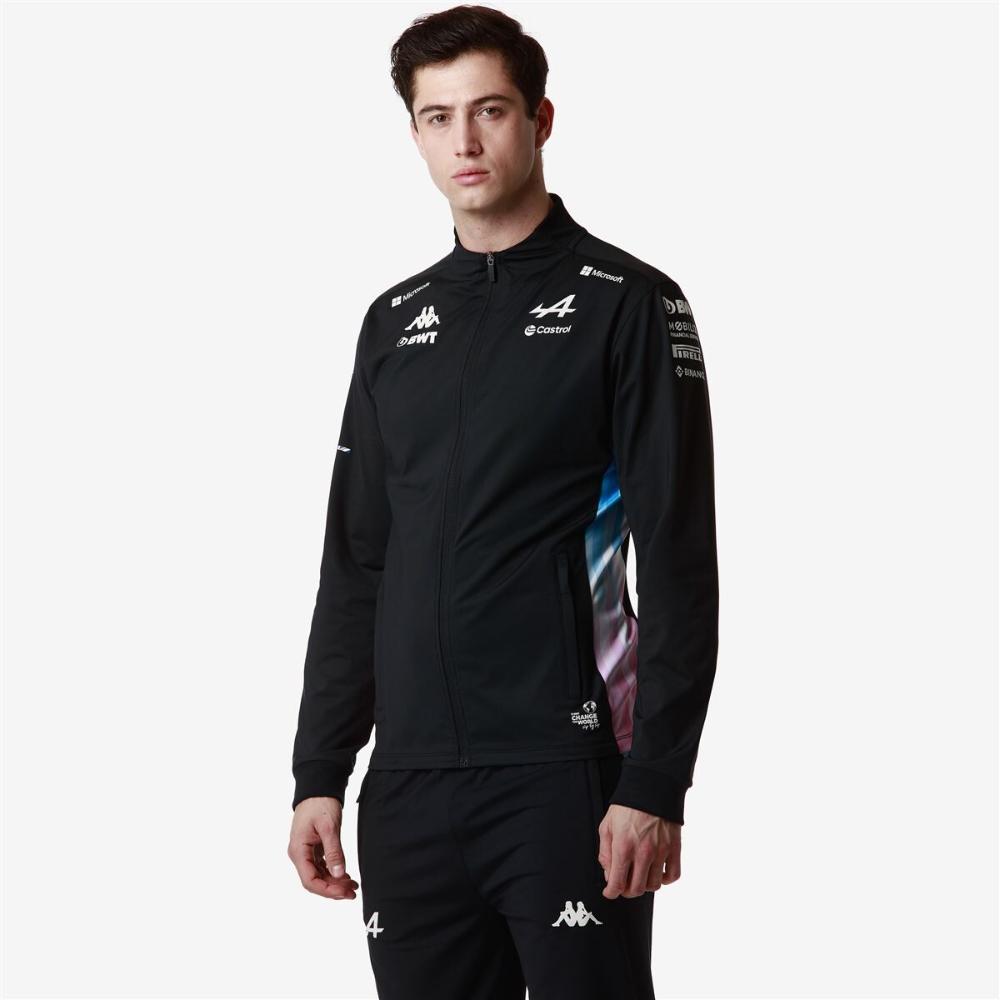 Chaqueta Oficial Kappa Men Adriso ALPINE F1 Black Blue White