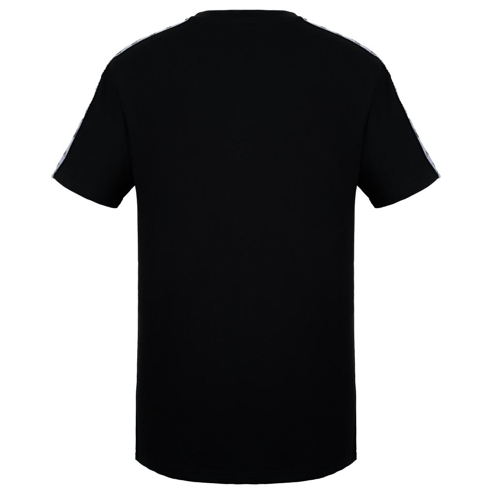 Polera Kappa Men Color Block Black Grey White