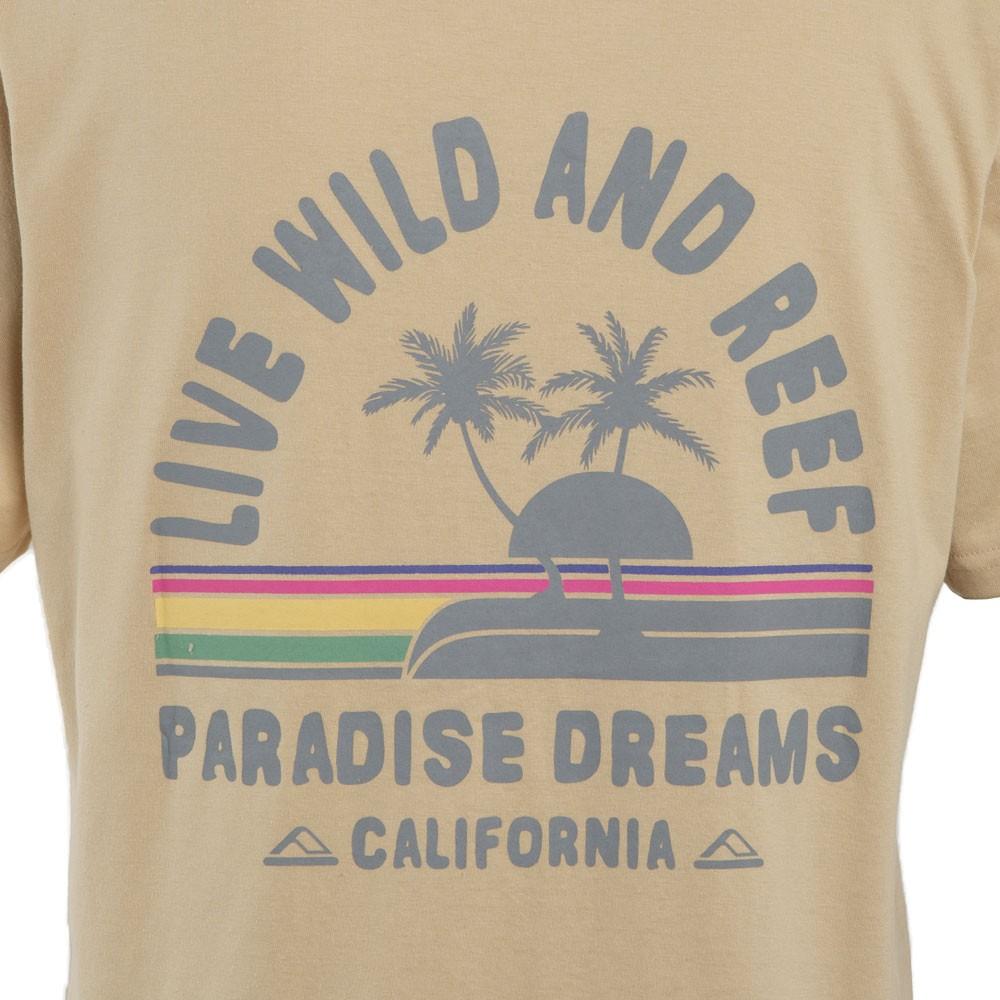 Polera Manga Corta Live Wild Beige
