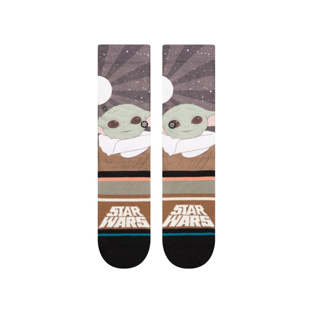 Stance Sock Kids Star War Grogu By Jaz Splatter Grey
