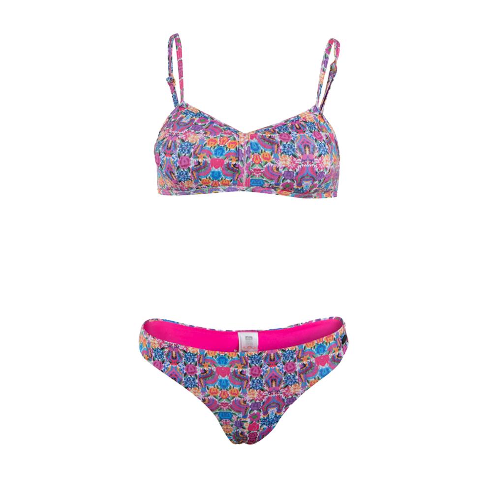 Bikini Purple Flowers Print