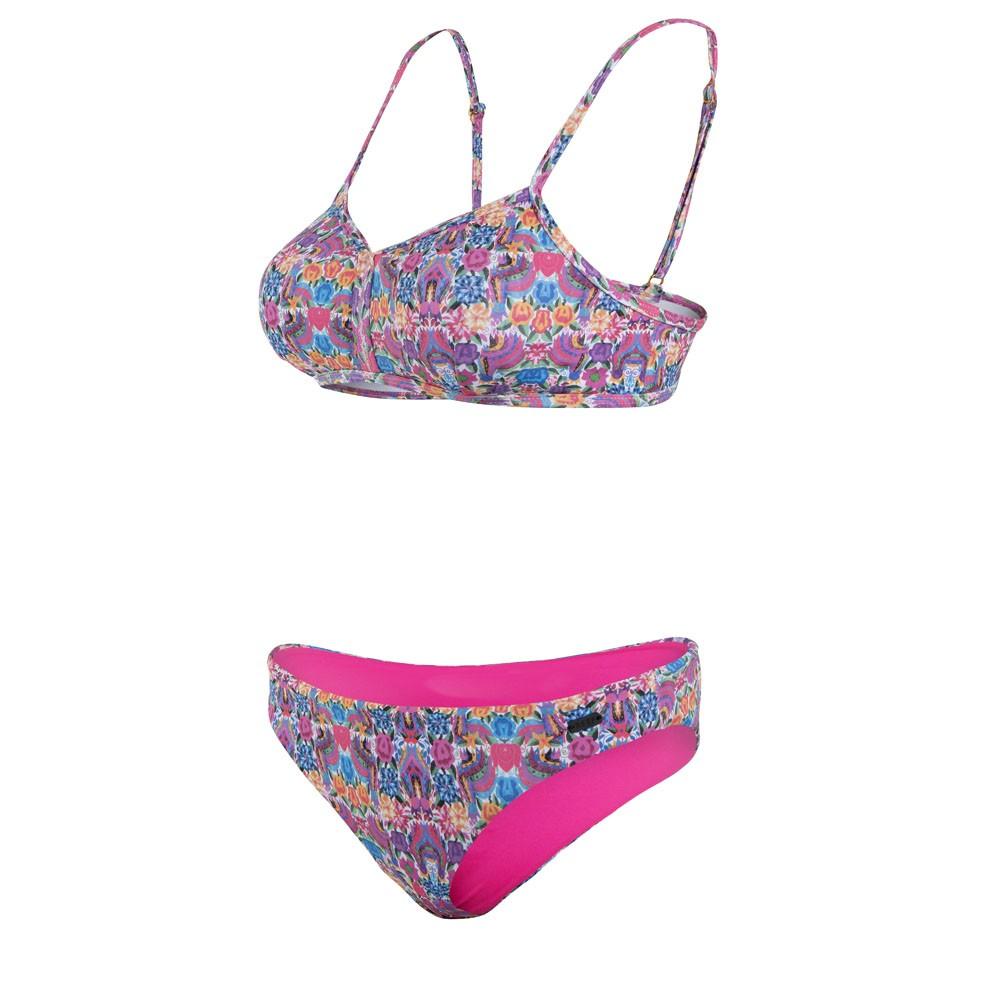 Bikini Purple Flowers Print