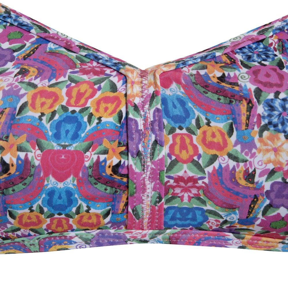 Bikini Purple Flowers Print