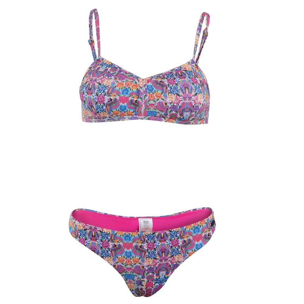 Bikini Purple Flowers Print
