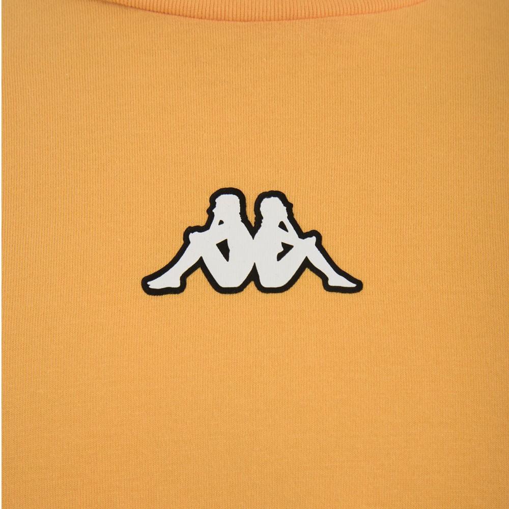Polera Men Orange Banda Back Cross White
