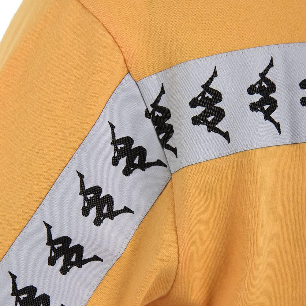Polera Men Orange Banda Back Cross White