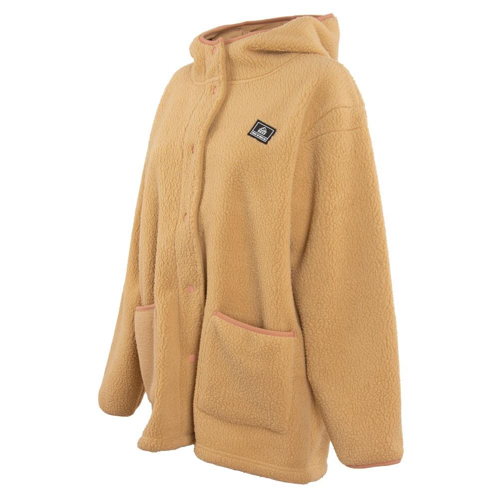 Chaqueta Women Sherpa Botones marrón