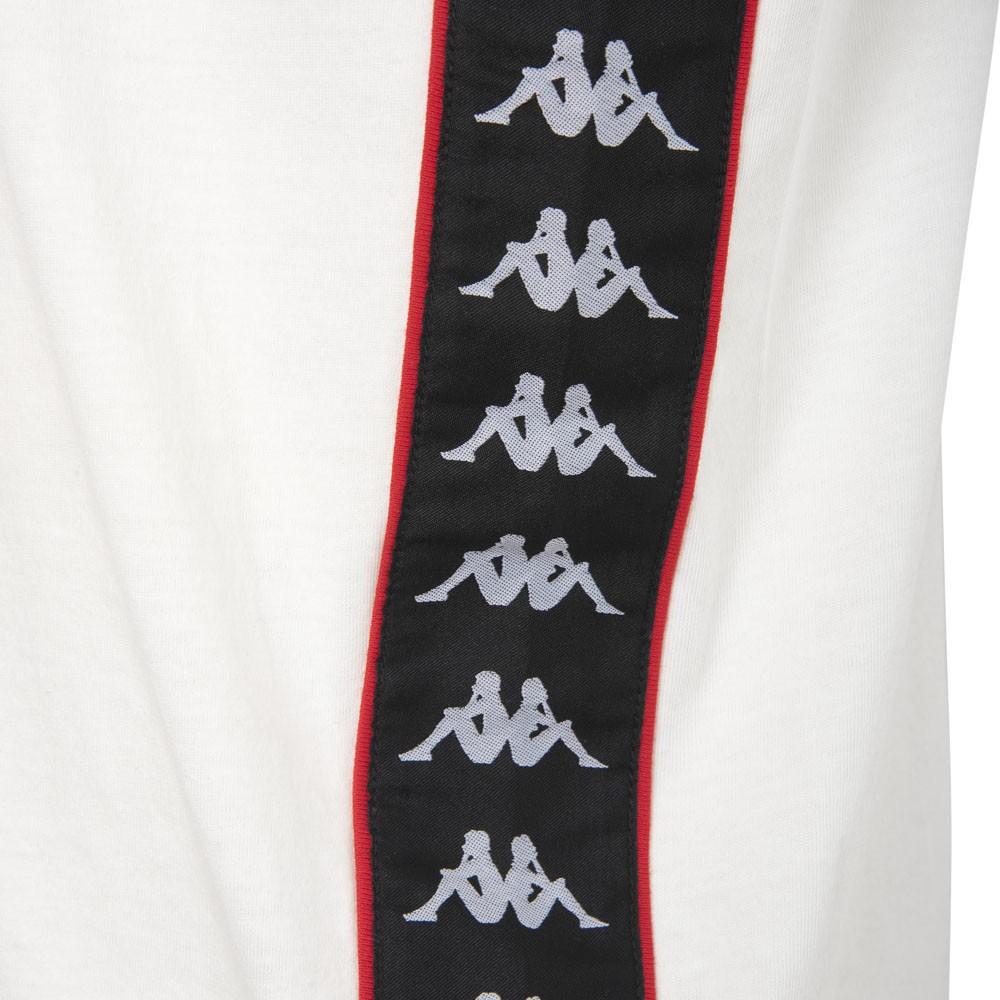 Polera Men White Logo Back Black