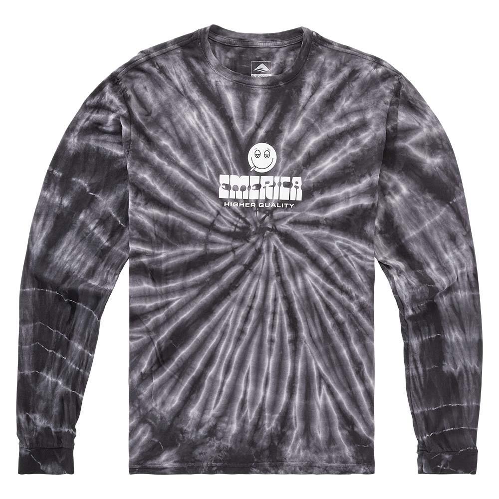 Polera Manga Larga Roll With Tiedye Black Emerica