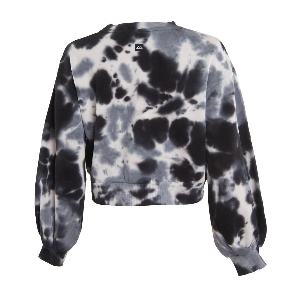 Poleron Girls Crop Black Grey White
