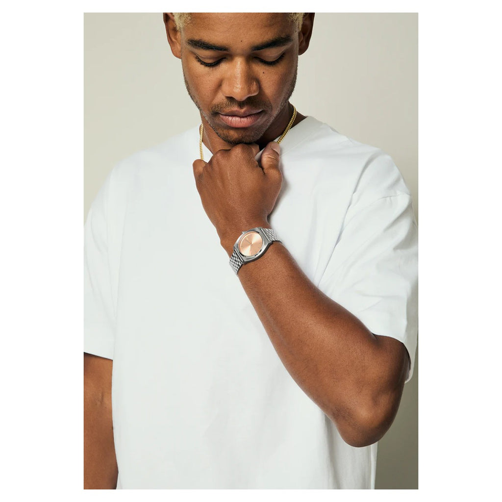 Reloj Nixon Time Teller Silver Coral