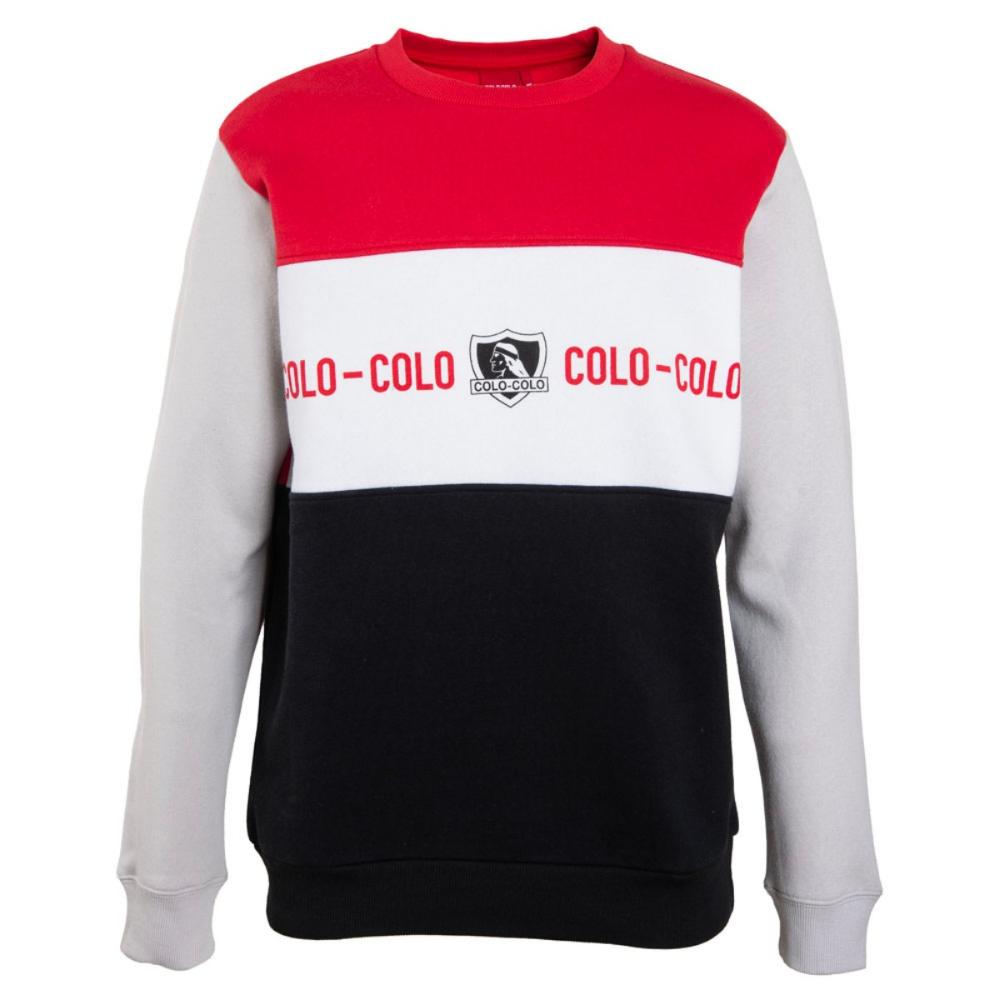 Poleron Colo Colo Urbano Crew "Colo Colo es Chile" Rojo