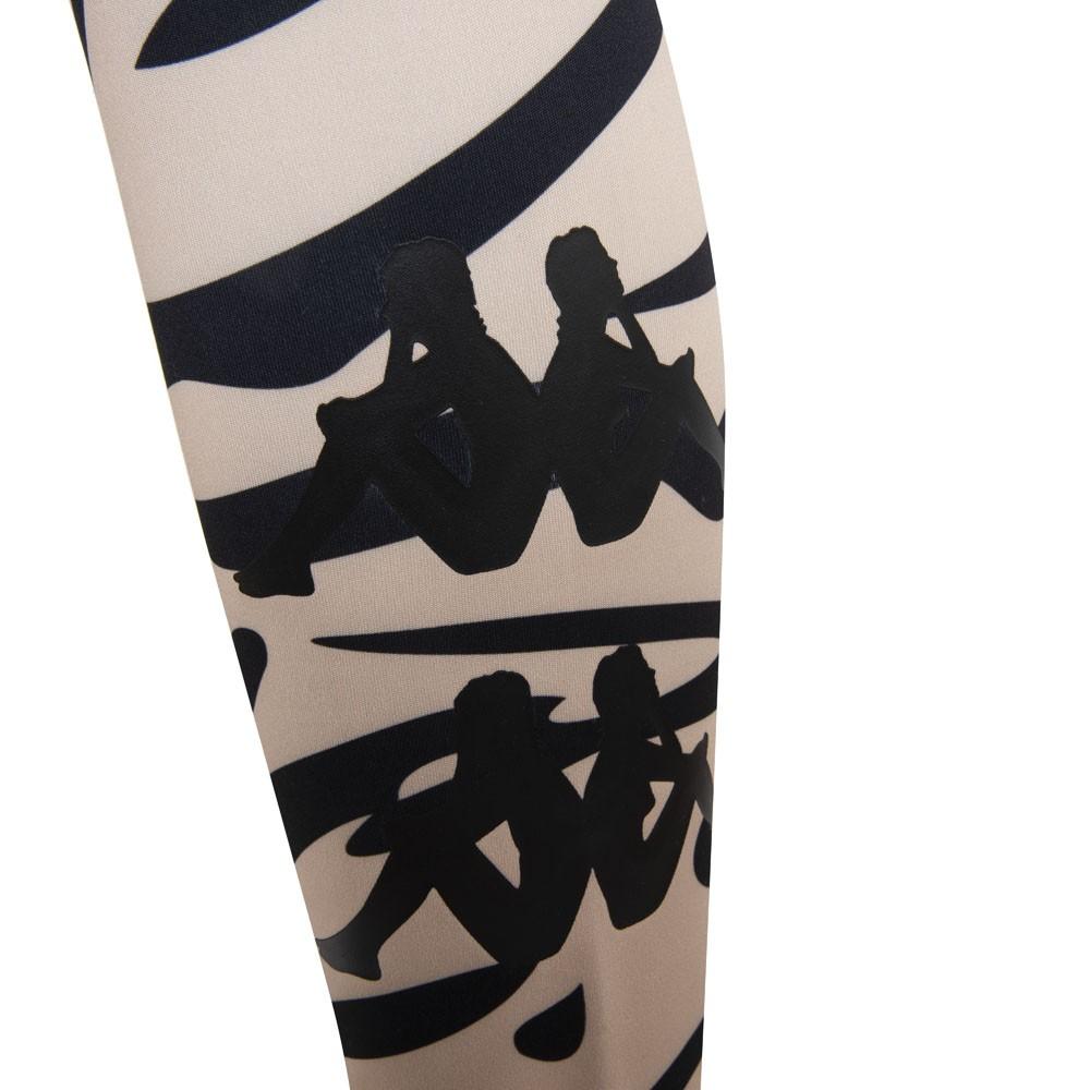 Legging 2261 Women Beige Black Print
