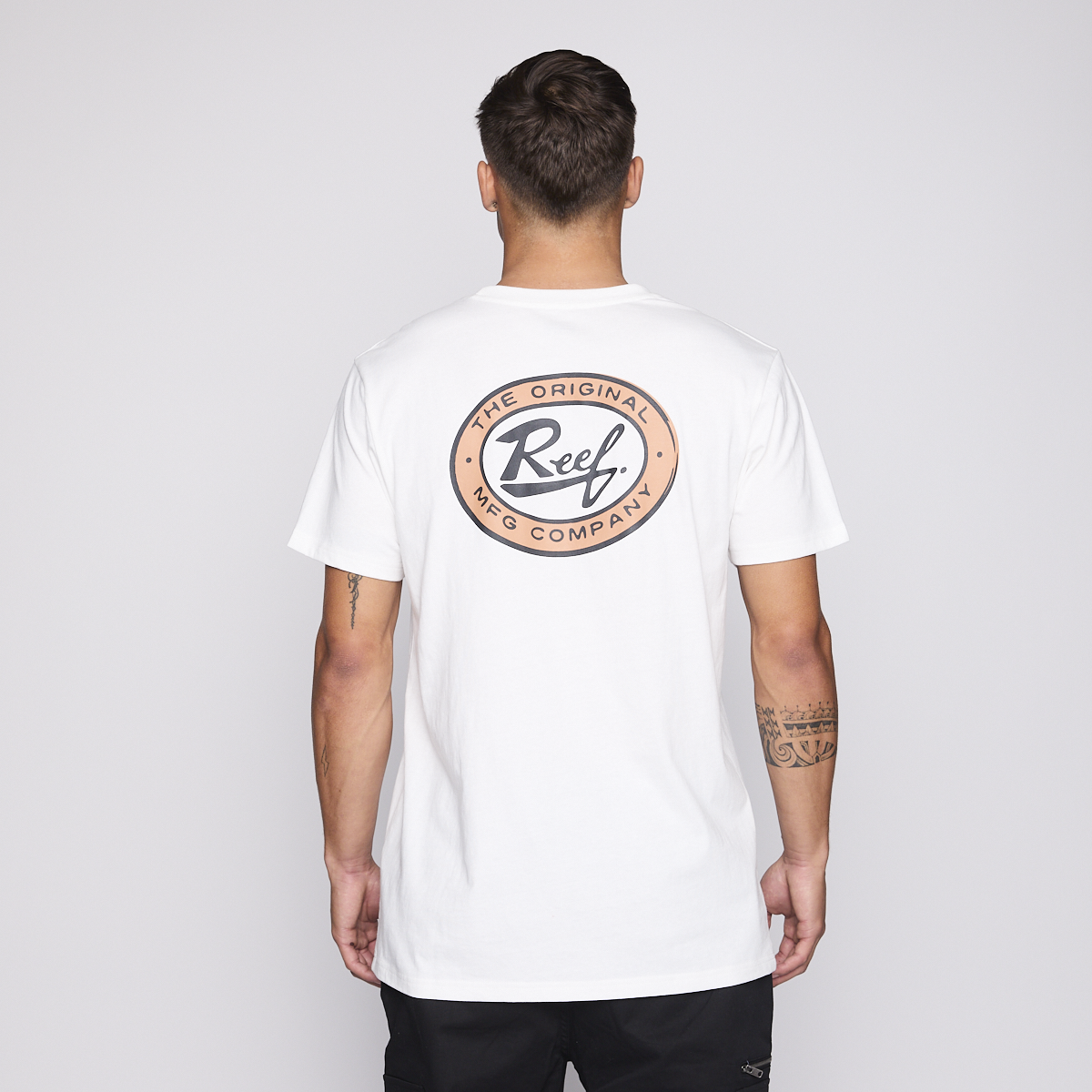 Polera Reef Men Surf Vibes White