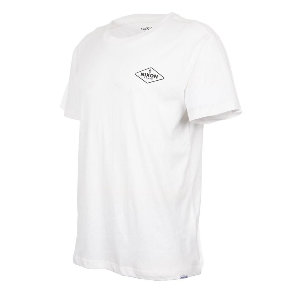 Polera Blanca Logo Espalda Nixon