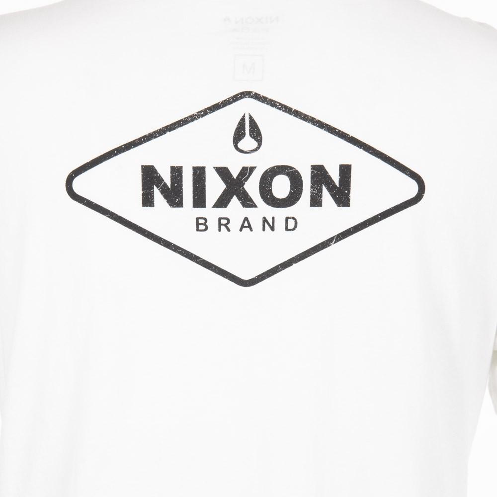 Polera Blanca Logo Espalda Nixon