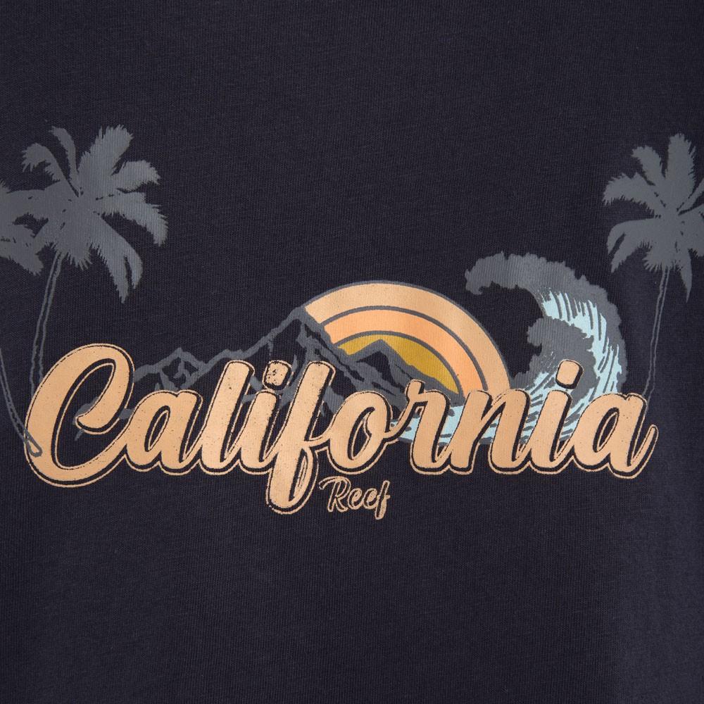Polera Kids Crop Top Dark Grey Palm California