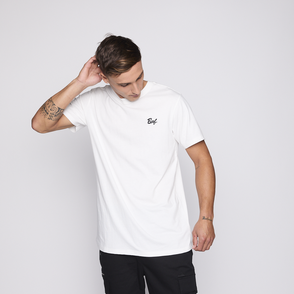 Polera Reef Men Surf Vibes White