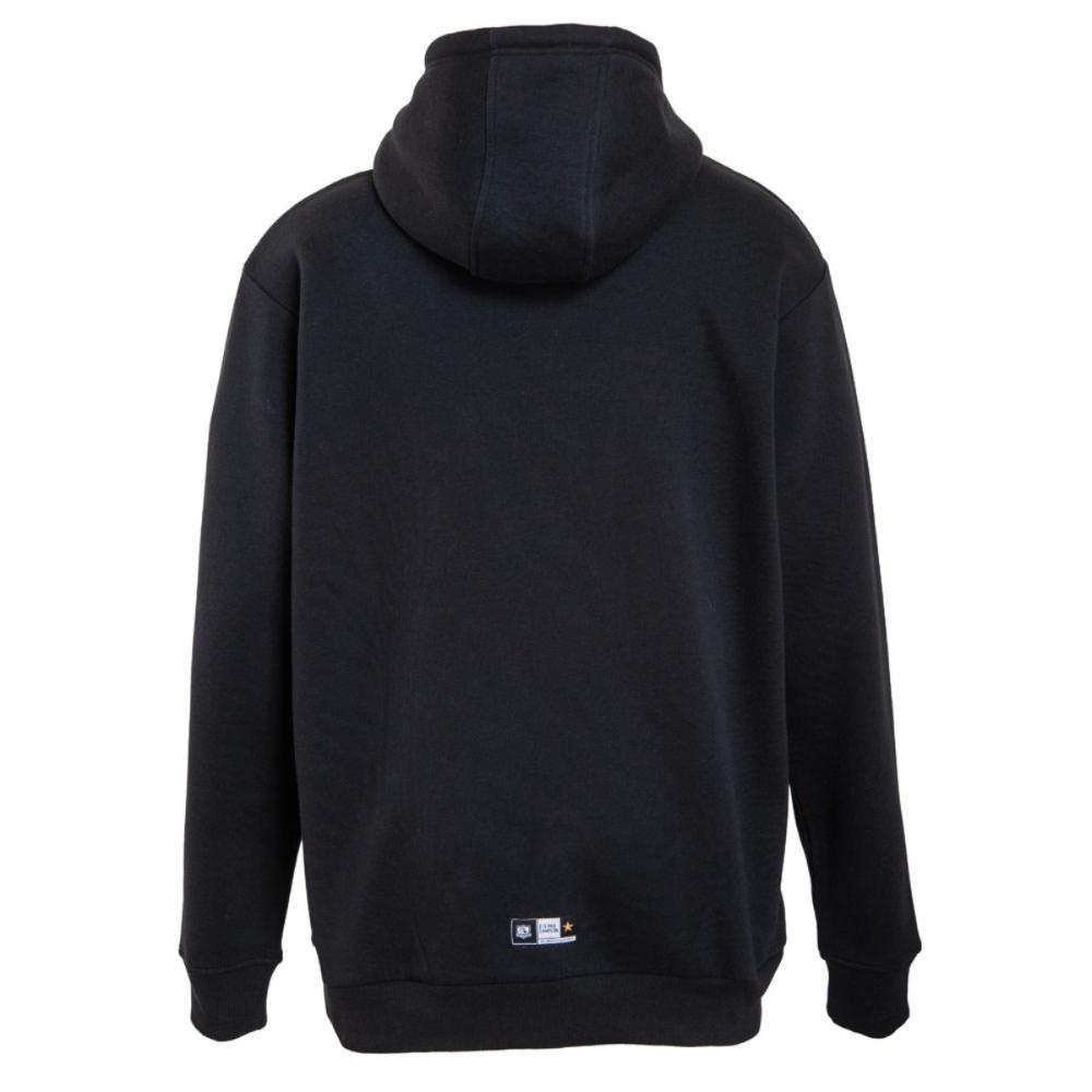 Poleron Colo Colo Urbano Hoodie Negro "Raza Sin Igual"
