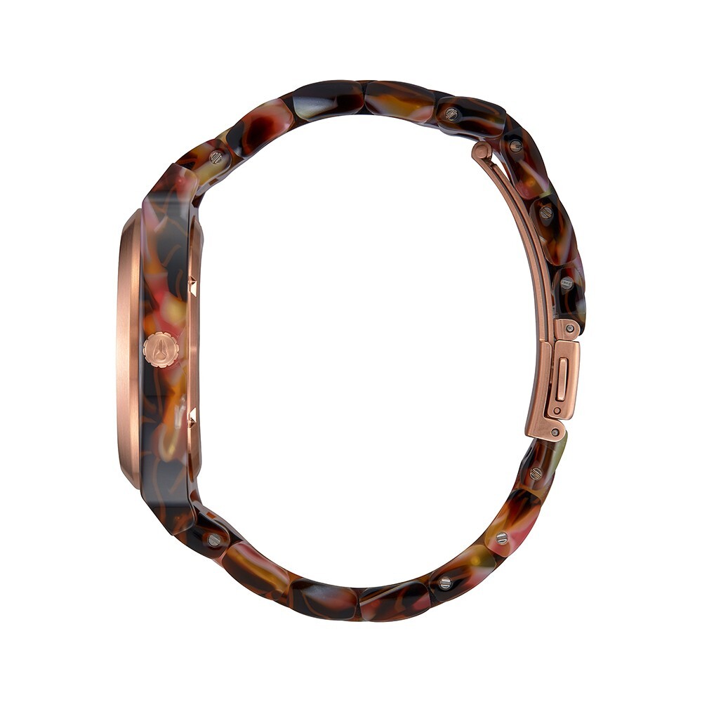 Reloj Nixon Time Teller Acetate Rose Gold Pink Tortoise