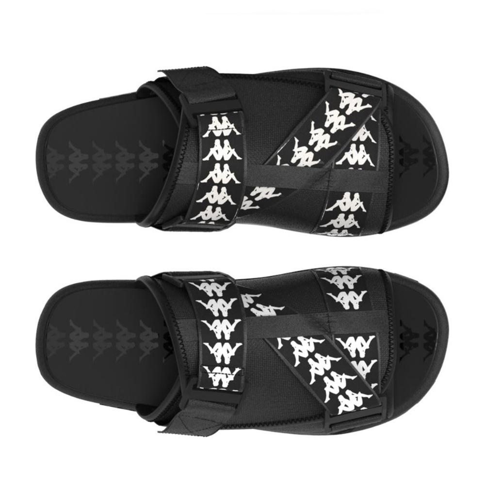 Sandalia 222 BANDA MITEL 1 Black White Black
