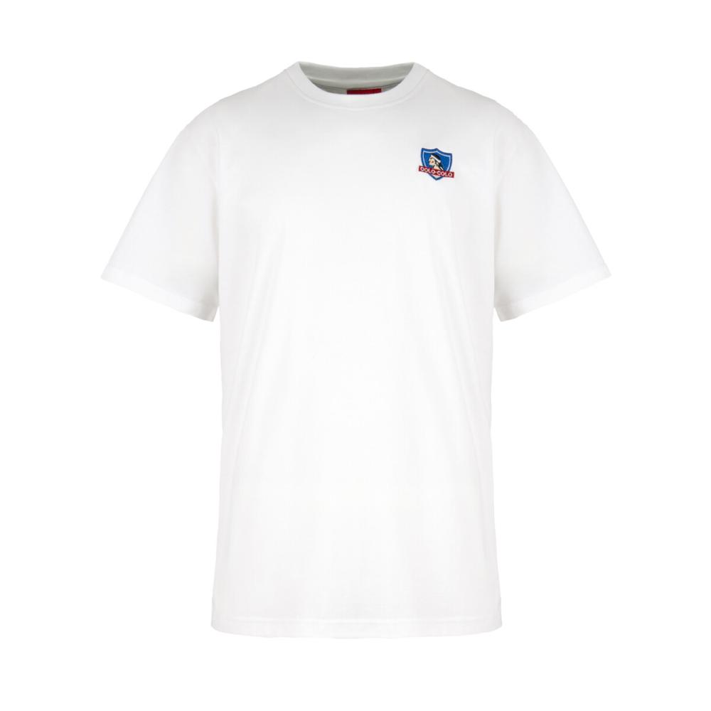 Polera Colo Colo Hombre Insignia Blanco