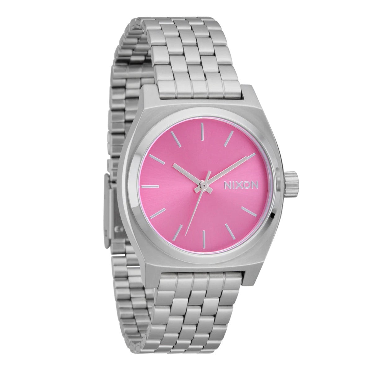 Reloj Nixon Medium Time Teller Silver Pink