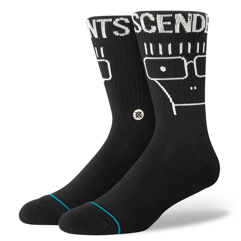 Stance Sock Unisex Descendents crew washed blk