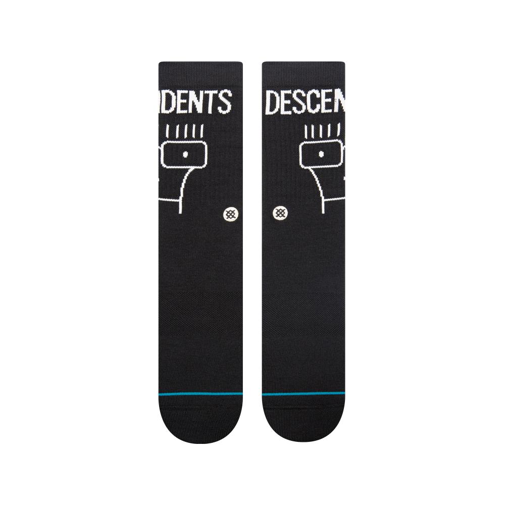 Stance Sock Unisex Descendents crew washed blk
