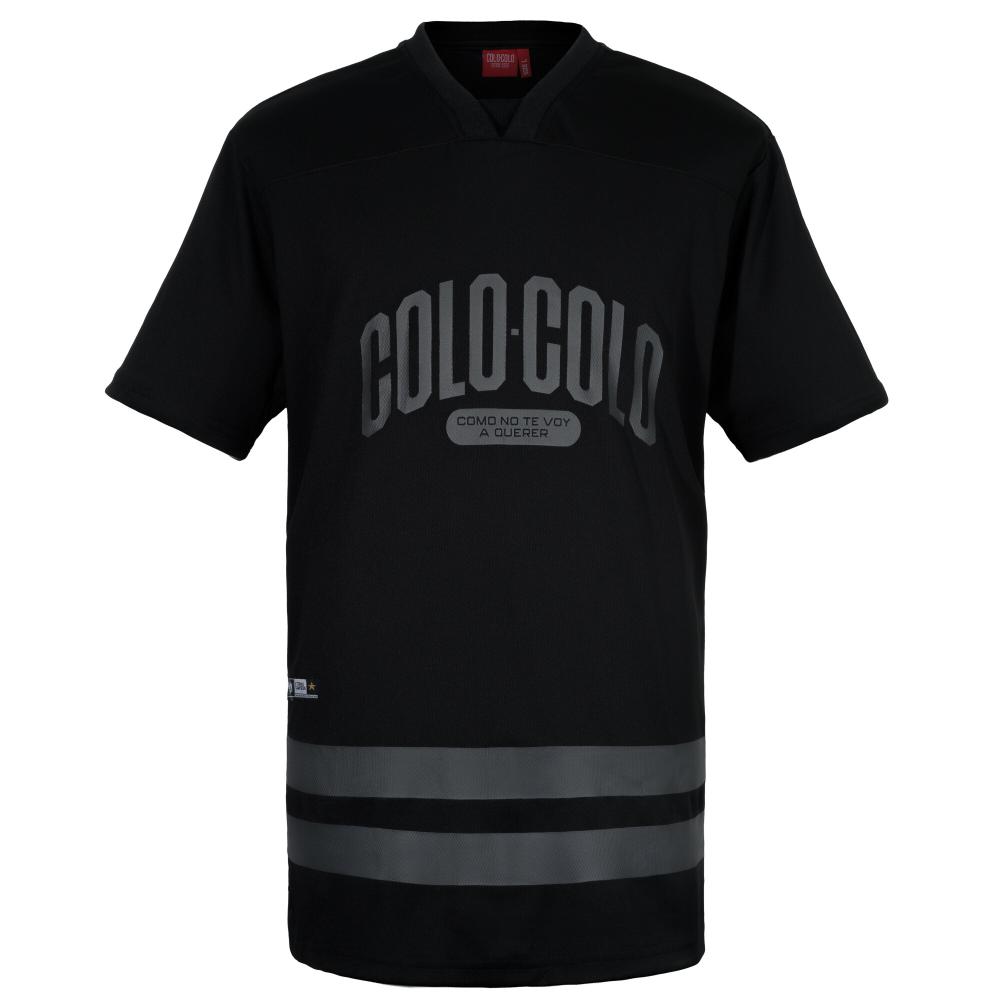 Polera Colo Colo Hombre Como no te voy a querer Negro