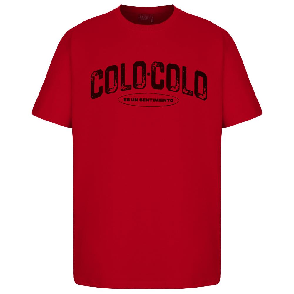 Polera Colo Colo Hombre Es un sentimiento Rojo