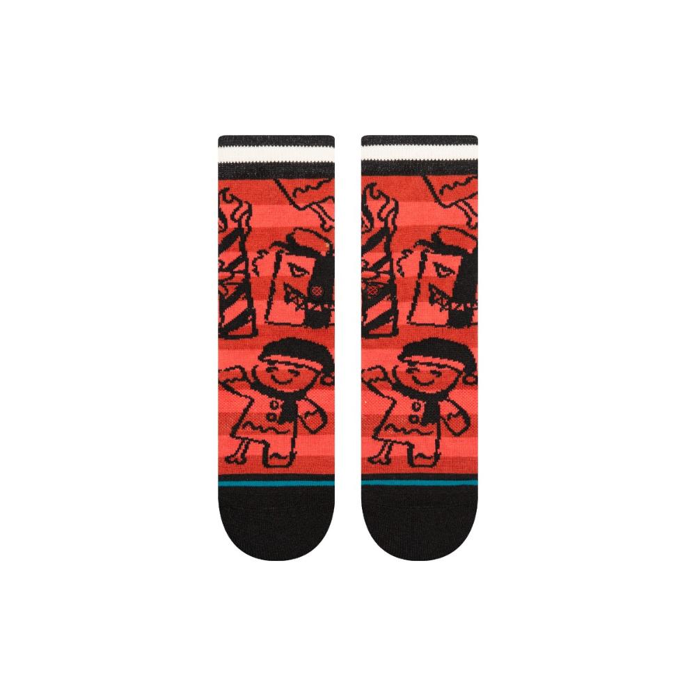 Stance sock Kids Merry Menace Red