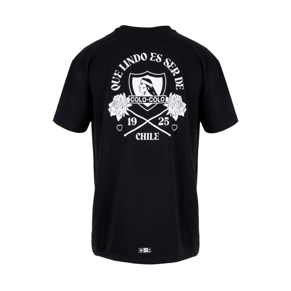 Polera Colo Colo Hombre Que lindo es ser de CC Negro