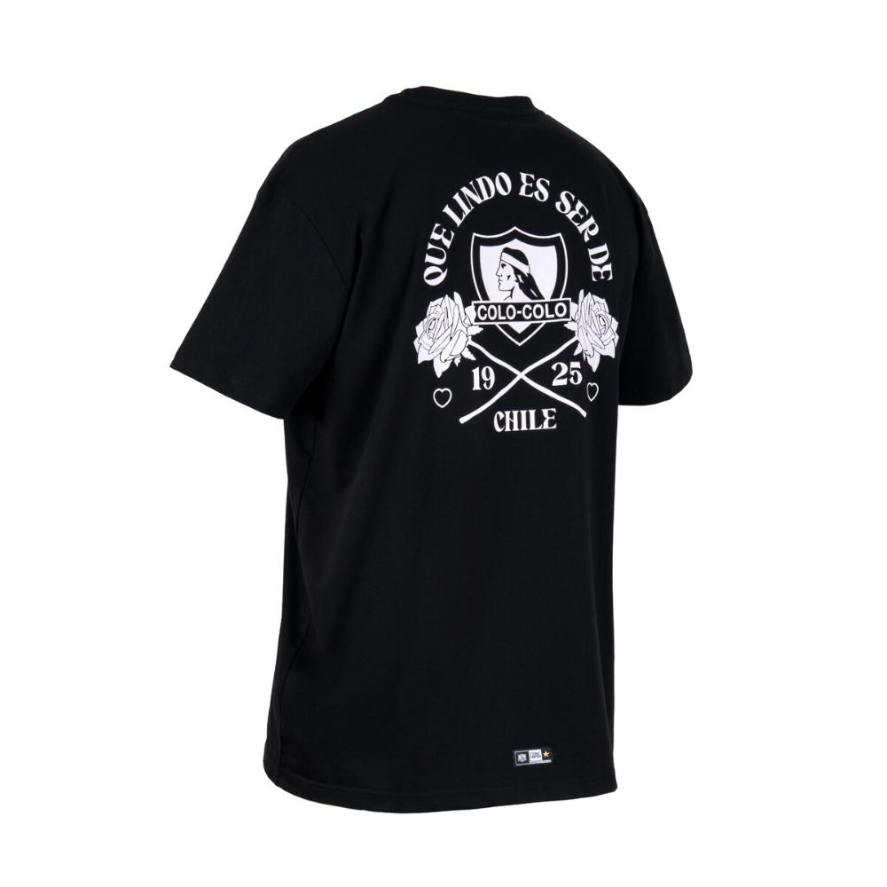 Polera Colo Colo Hombre Que lindo es ser de CC Negro