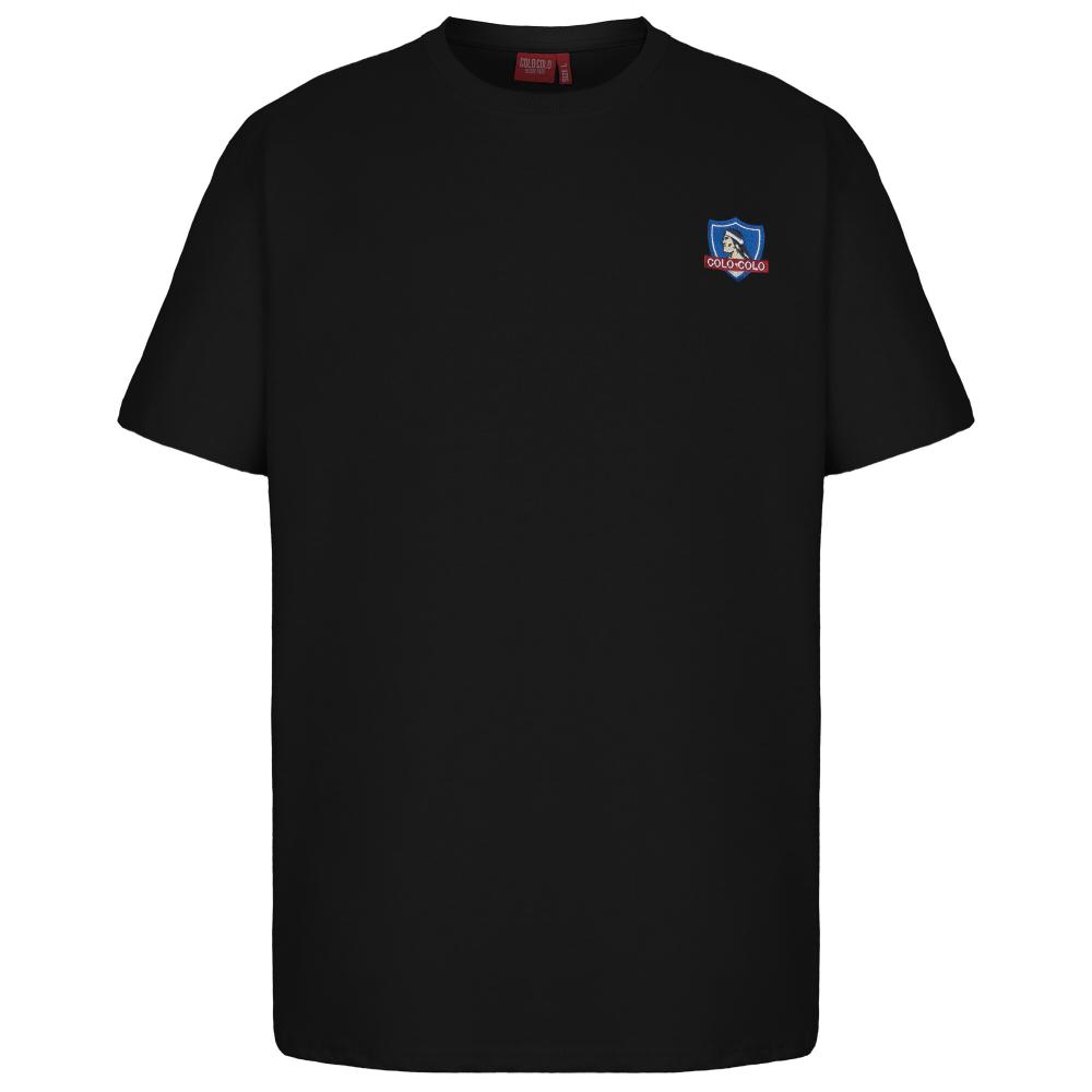 Polera Colo Colo Hombre Insignia Negro