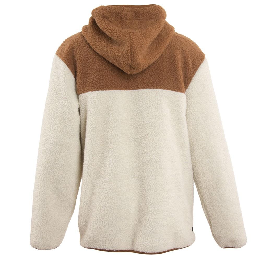 Poleron Men Sherpa Full Zipper Beige Brown